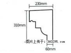 产品分解图型 - 檐口线，型号：SX311-YK-3，规格：230x310mm(3) - 洛阳三象EPS建材 luoyang.sx311.cc